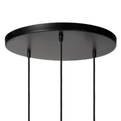 Lámpara colgante Yunkai de papel, 3 luces