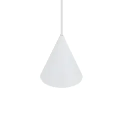 Lámpara colgante ZENITH, blanca, Ø 11 cm, metal, GU10