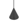 Lámpara colgante ZENITH, gris oscuro, Ø 11 cm, metal, GU10
