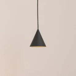 Lámpara colgante ZENITH, gris oscuro, Ø 11 cm, metal, GU10