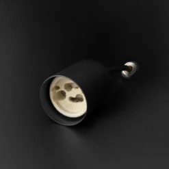 Lámpara colgante ZENITH, negra, Ø 11 cm, metal, GU10