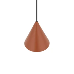 Lámpara colgante ZENITH, terracota, Ø 11 cm, metal, GU10