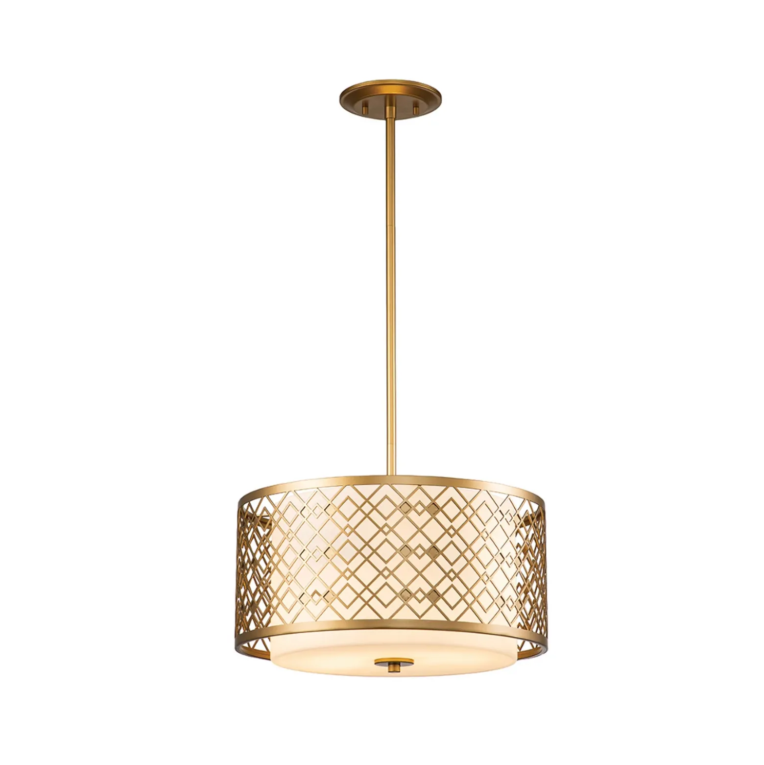 Lámpara colgante Ziggy, Ø 40 cm, oro
