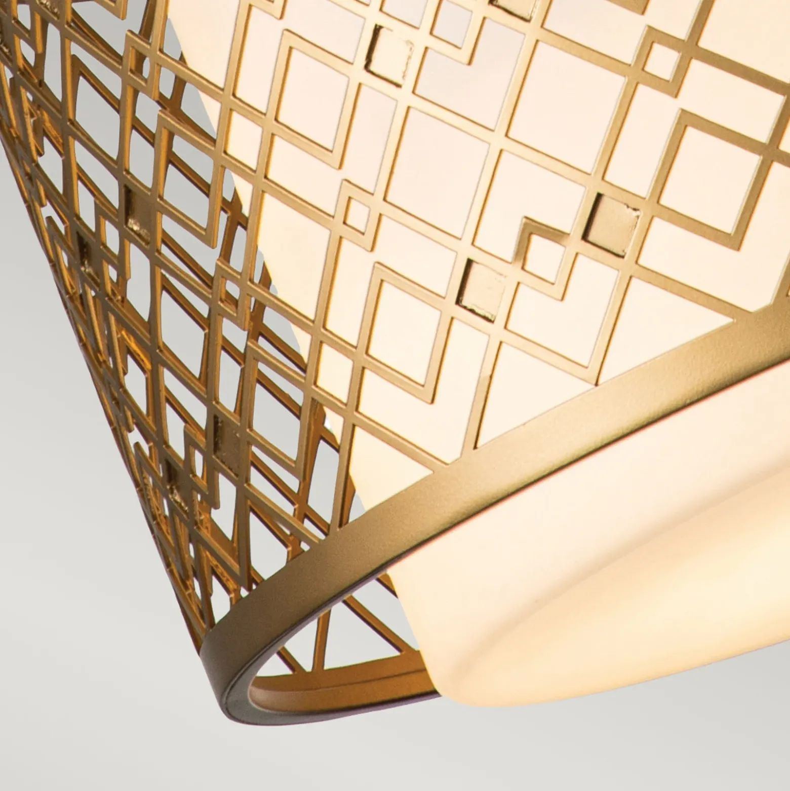 Lámpara colgante Ziggy, Ø 40 cm, oro