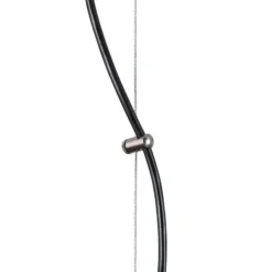 Lámpara colgante Zofia, marrón café, metal, Ø 50 cm, 3 luces, E27