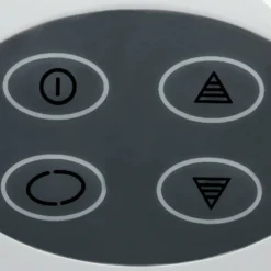 Lámpara con lupa LED MAULcrystal, blanca, con pinza, atenuable