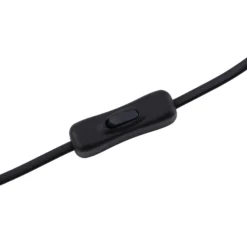 Lámpara con tornillo Lindby Jyla, negro mate, GX53, brazo flexible