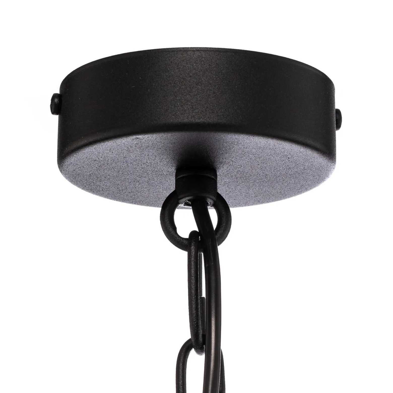 Lámpara de araña Ampli, negra y dorada, de 6 luces, 52 cm