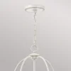 Lámpara de araña Bradbury 5 luces, blanca
