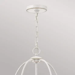 Lámpara de araña Bradbury 5 luces, blanca