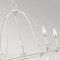 Lámpara de araña Bradbury 5 luces, blanca
