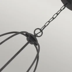 Lámpara de araña Bradbury, 5 luces, gris