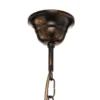 Lámpara de araña Collana metal 6 luces bronce