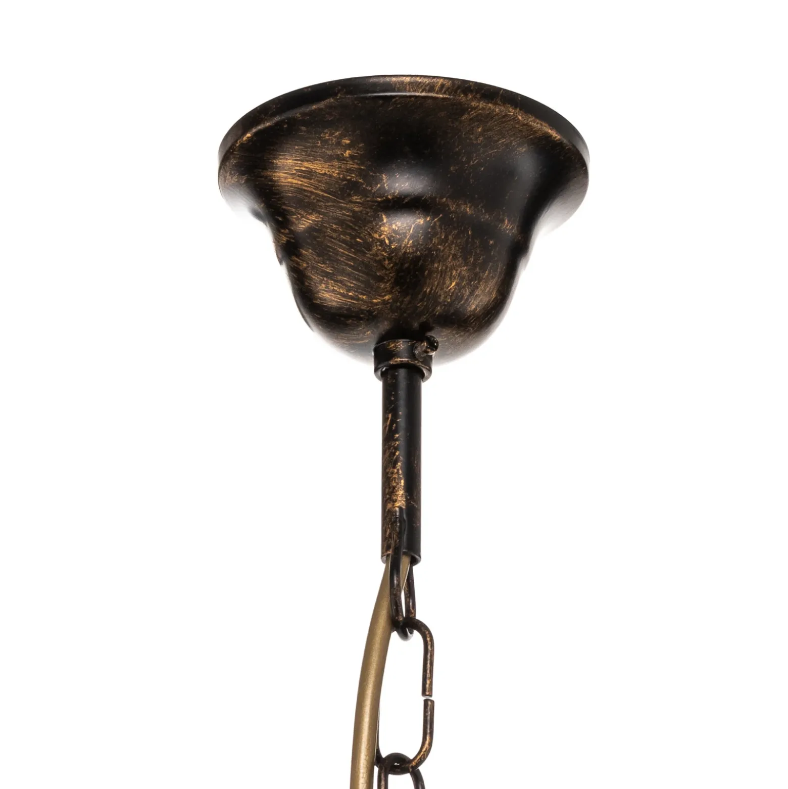 Lámpara de araña Collana metal 6 luces bronce