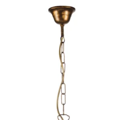 Lámpara de araña Delia, color bronce, 3 luces, Ø 60 cm