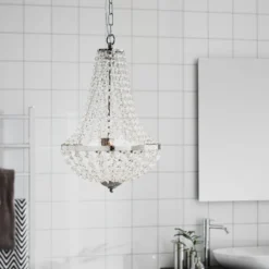 Lámpara de araña Gränsö para el baño, Ø 30 cm