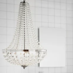 Lámpara de araña Gränsö para el baño, Ø 40 cm