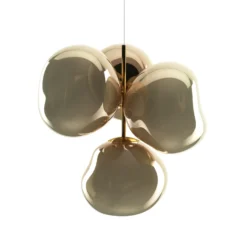 lámpara de araña LED Melt Chandelier de Tom Dixon, color bronce
