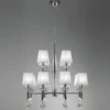 Lámpara de araña Lilja de 12 luces