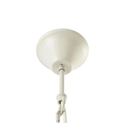 Lámpara de araña Lucande Eugenia, 5 luces, cable, Ø 65 cm, beige