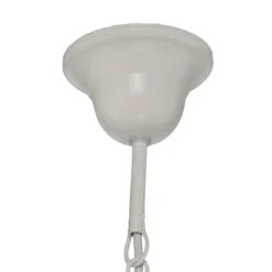 Lámpara de araña Malbo, blanca, metal, 8 luces, E14