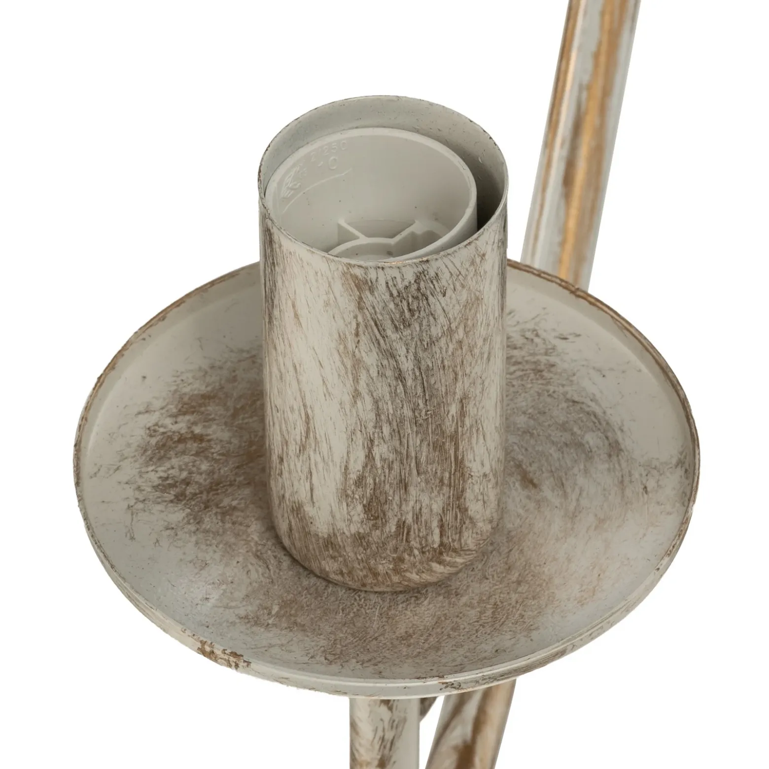 Lámpara de araña Malbo, oro blanco, metal, 8 luces, E14