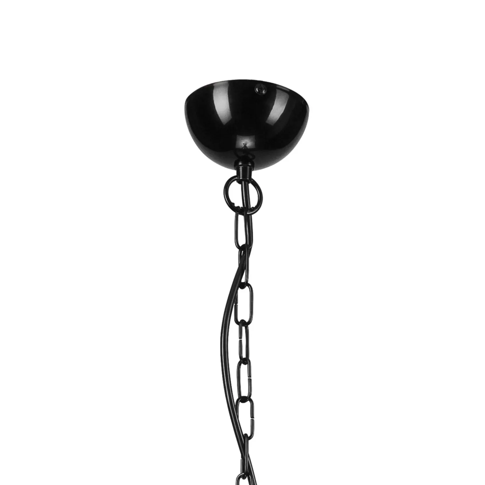 Lámpara de araña Malou, 10 luces, negro
