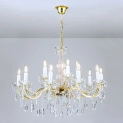 Lámpara de araña Marie Claire de cristal con 15 luces