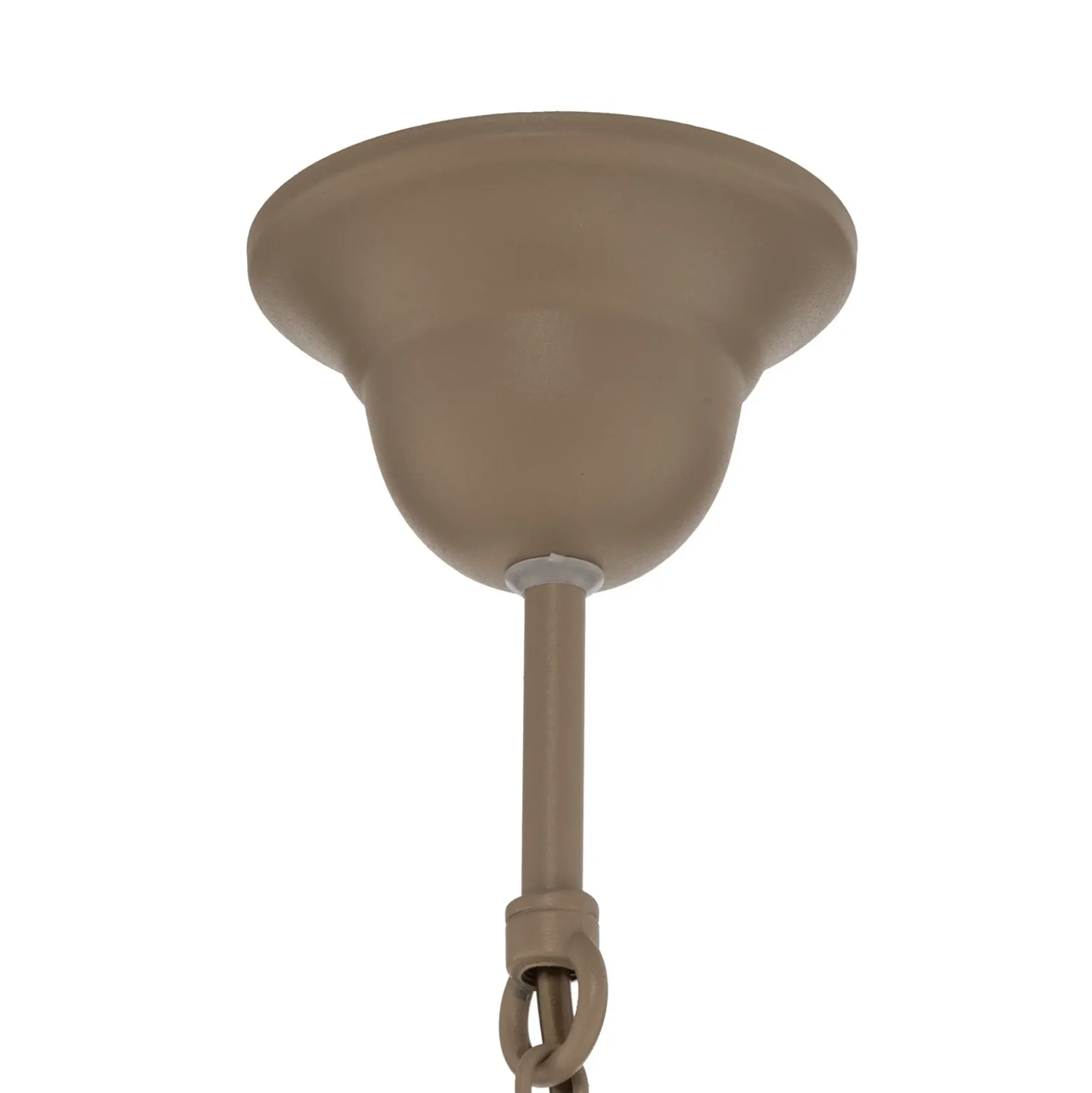 Lámpara de araña Mauro, beige, 7 luces, Ø 62 cm, metal, E14