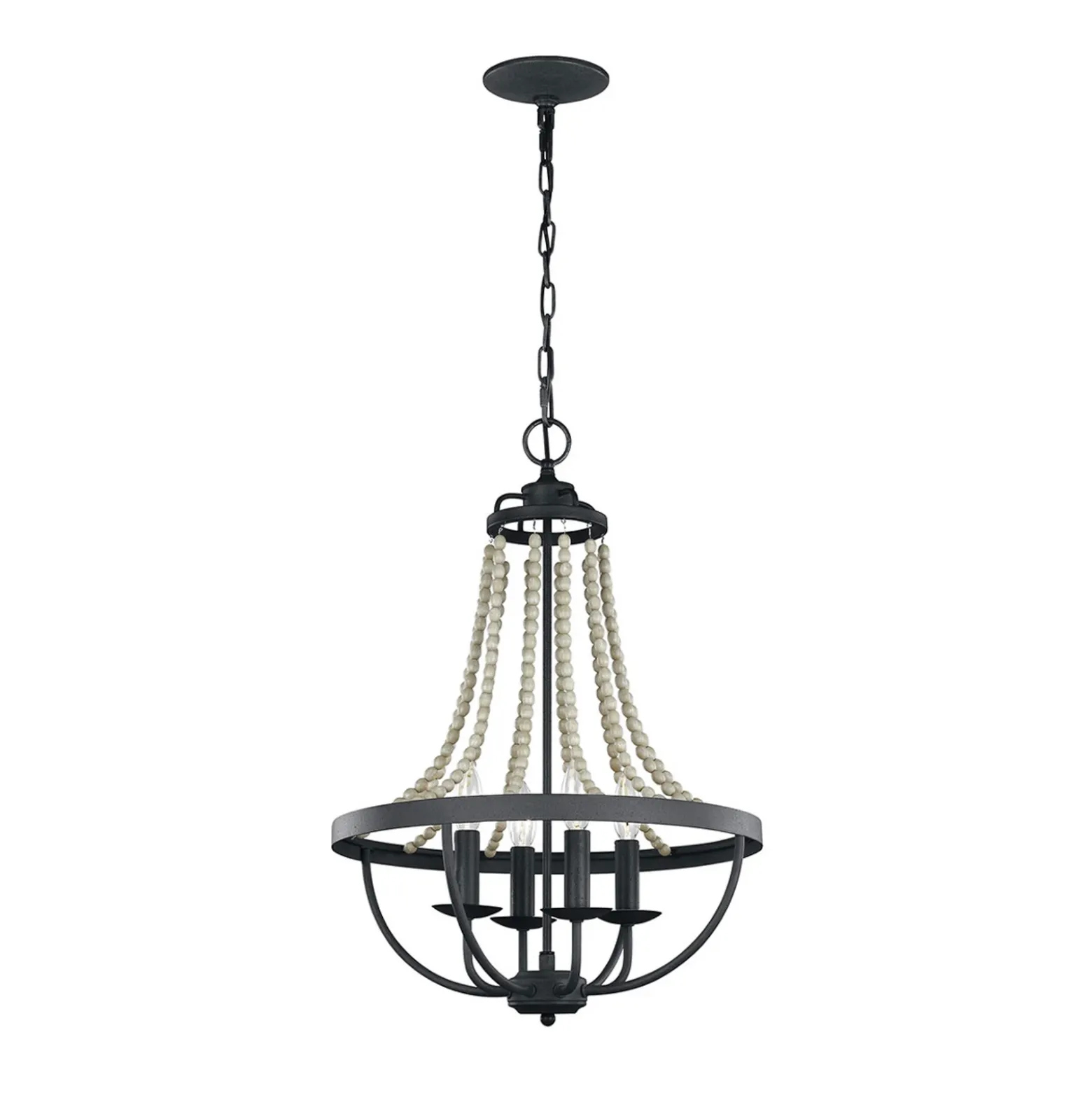 Lámpara de araña Nori, 4 luces