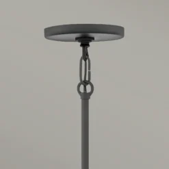 Lámpara de araña Ren, 6 luces, negro/oro