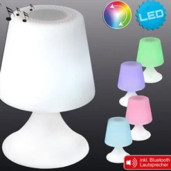 Lámpara decorativa LED Curbi con altavoz Bluetooth