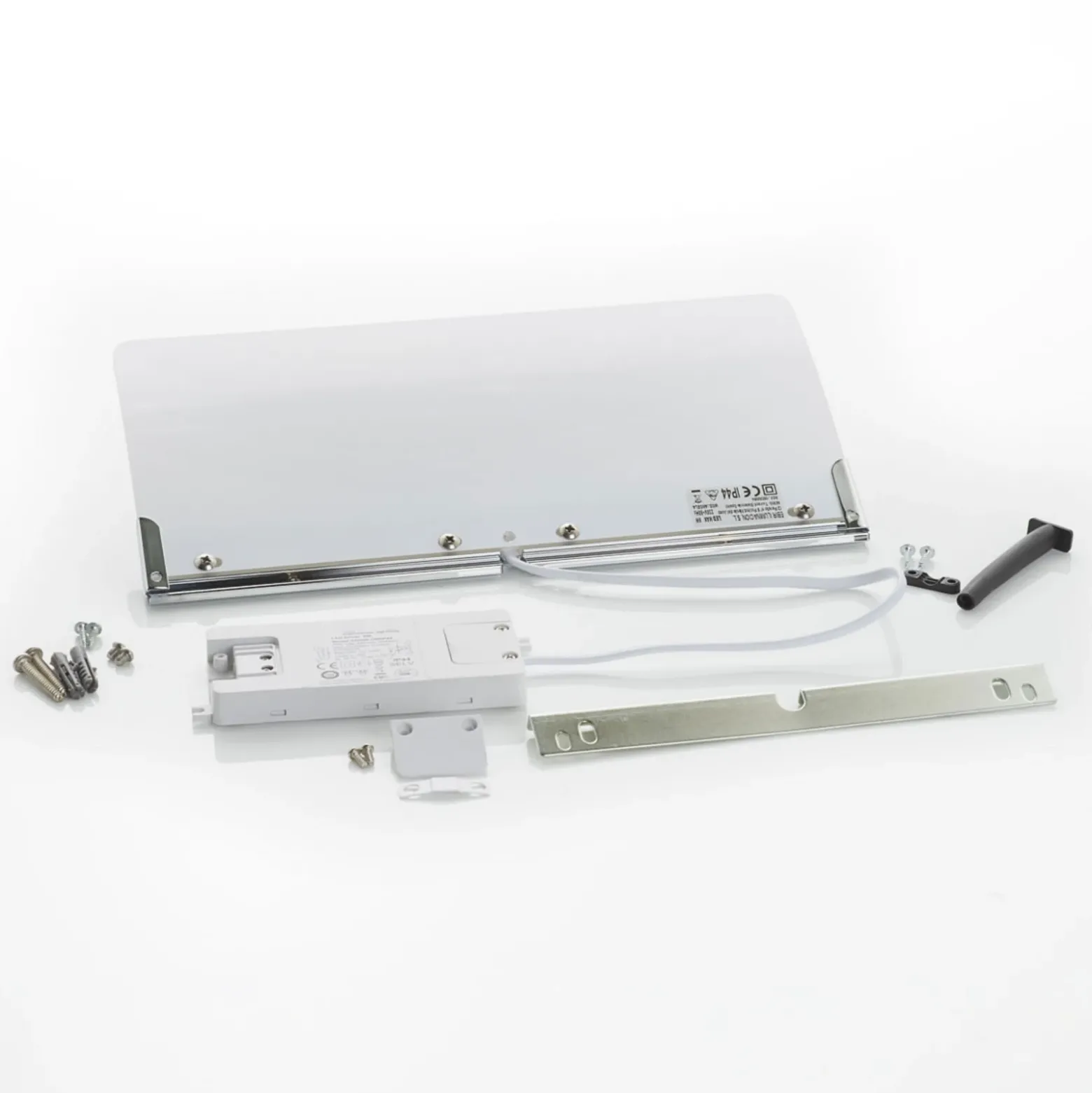 Lámpara de espejo LED Angela plana, IP44, 50 cm