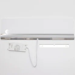 Lámpara de espejo LED Angela plana, IP44, 50 cm