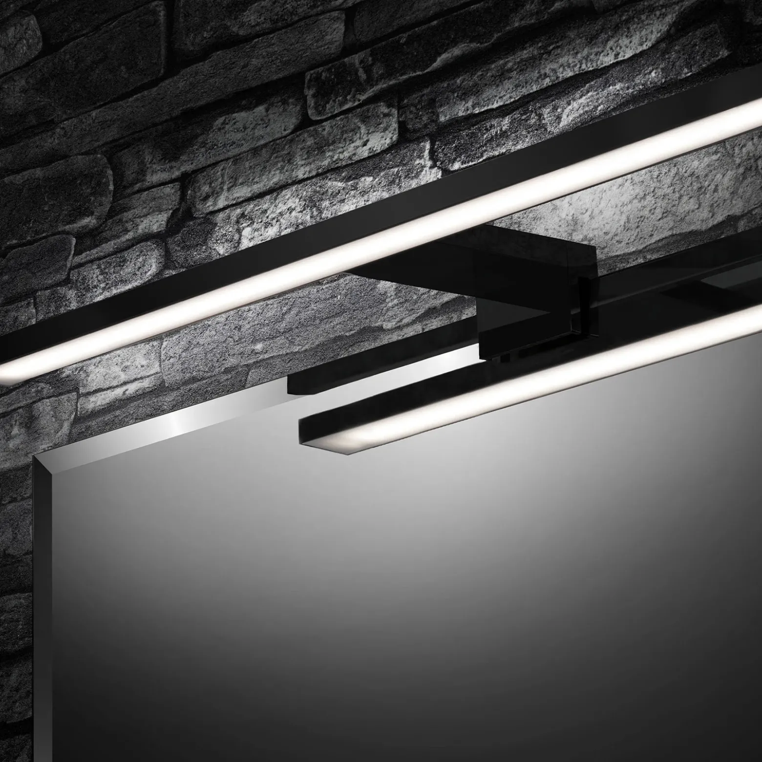 Lámpara de espejo LED Dun Brilo, IP44, ancho 60 cm