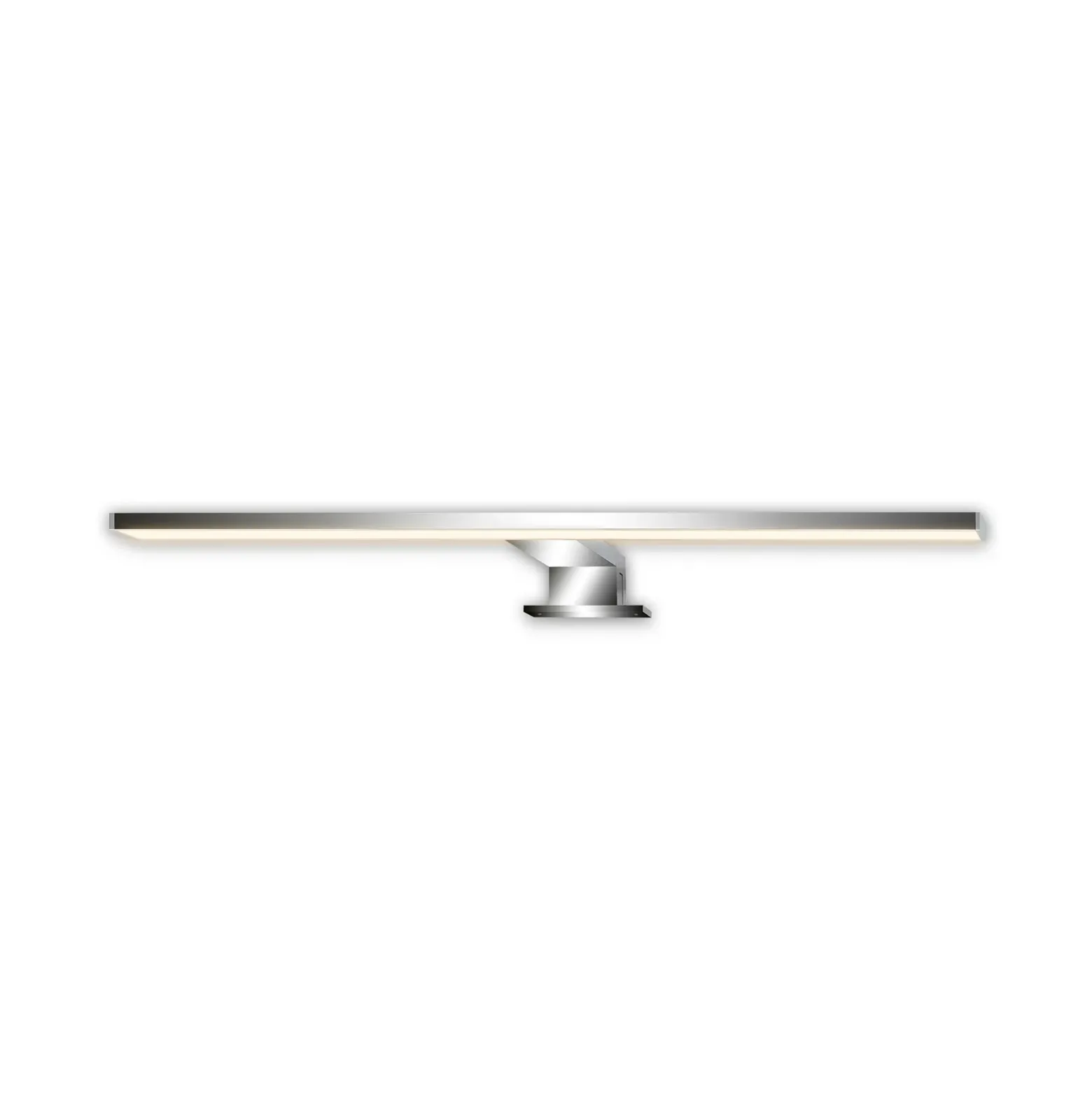 Lámpara de espejo LED Dun 2 en 1, cromada, IP44, longitud 50 cm