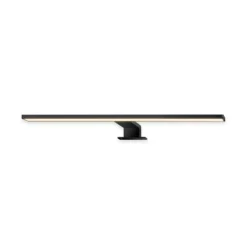 Lámpara de espejo LED Dun 2 en 1, negro mate, IP44, longitud 50 cm