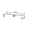 Lámpara de espejo LED Evie de Paulmann, cromada, 40 cm, IP44
