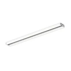 Lámpara de espejo LED Helestra LOOM, longitud 90 cm, cromada, IP44