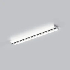 Lámpara de espejo LED Helestra LOOM, longitud 60 cm, cromado, IP44