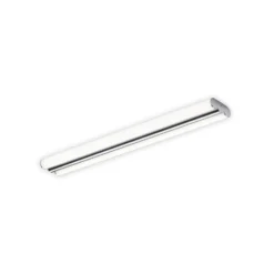 Lámpara de espejo LED Helestra LOOM, longitud 60 cm, cromado, IP44