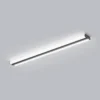 Lámpara de espejo LED Helestra LOOM, longitud 90 cm, negro, IP44