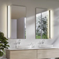 Lámpara de espejo LED Helestra LOOM 2, longitud 90 cm, IP44, CCT