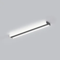 Lámpara de espejo LED Helestra LOOM, longitud 60 cm, negro, IP44