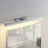 Lámpara de espejo LED Jukka de Lindby, 60 cm, cromo, metal, IP44
