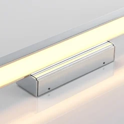 Lámpara de espejo LED Lindby Alenia, 60 cm, cromo, aluminio, IP44
