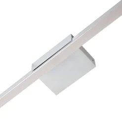 lámpara de espejo LED Lucande Kivana, cromada, metal, 120 cm, IP44