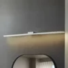 lámpara de espejo LED Lucande Kivana, cromada, metal, 120 cm, IP44