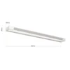 Lámpara de espejo LED Marilyn, blanco, 90 cm