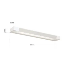 Lámpara de espejo LED Marilyn, blanco, 60 cm